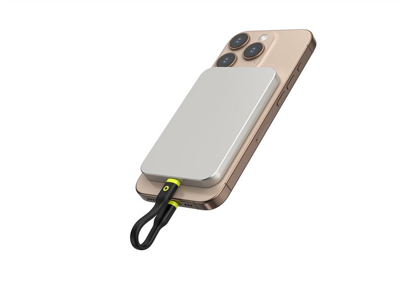 Cablu pentru incarcare si transfer de date Mobile Origin Compact, 2x USB-C, 60W, 10 cm, Negru (iPhone 17 Pro Max, COMC-USBC-BLK) by www.silkase.ro
